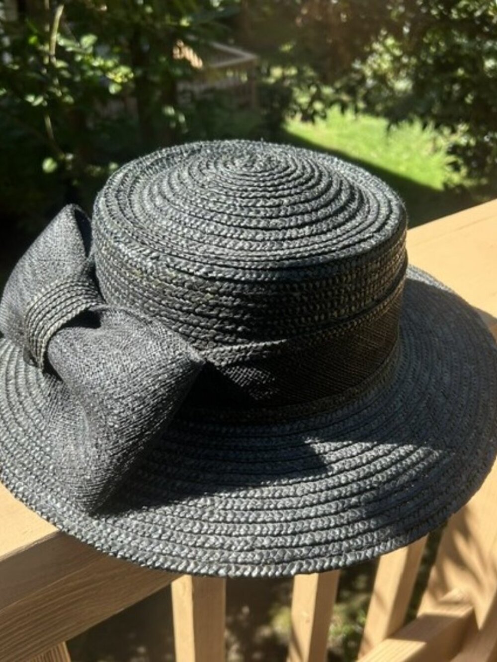 BETMAR NEW YORK Black 100% Straw HAT